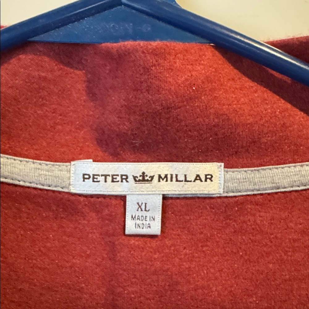 Peter Millar Maroon Zip-Up Pullover - image 3